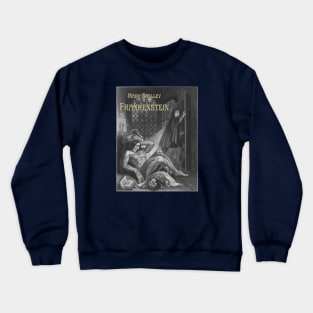 Frankenstein Mary Shelley Book Design Crewneck Sweatshirt